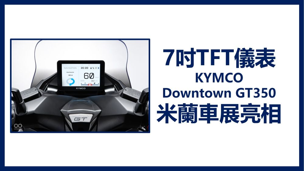 CTE x KYMCO 7-inch TFT instrument unveiled at the Milan Auto Show